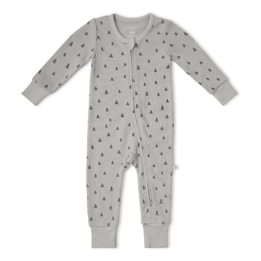 Organic Cotton 2-Way Zip Romper - Tiny Pines