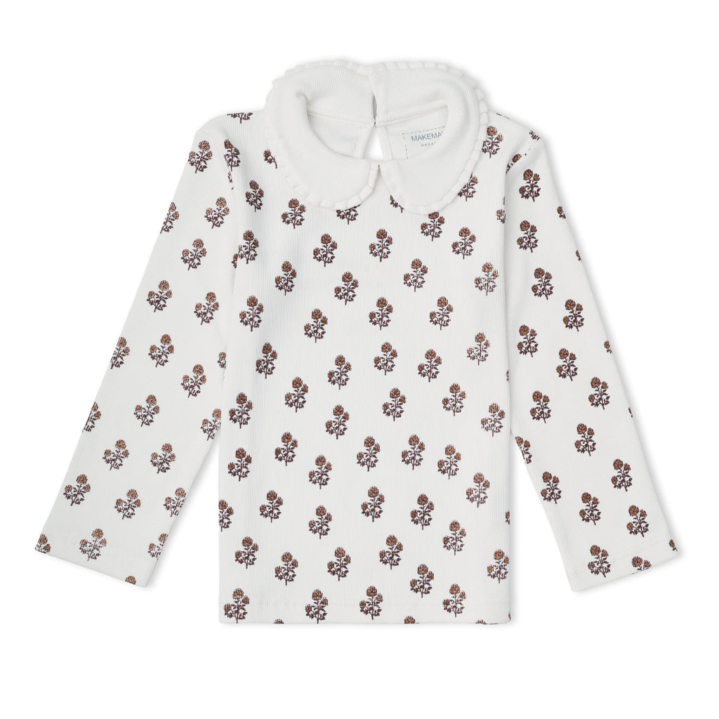 Organic Cotton Ruffle Collar Top & Legging Set - Loom
