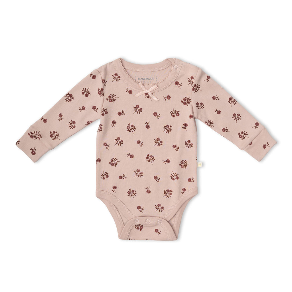 Organic Cotton Bodysuit & Pants Set - Rosebud