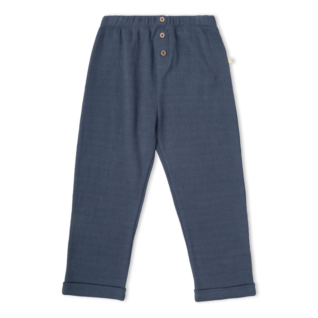 Organic Cotton Tee & Cuffed Pants Set - Midnight Check