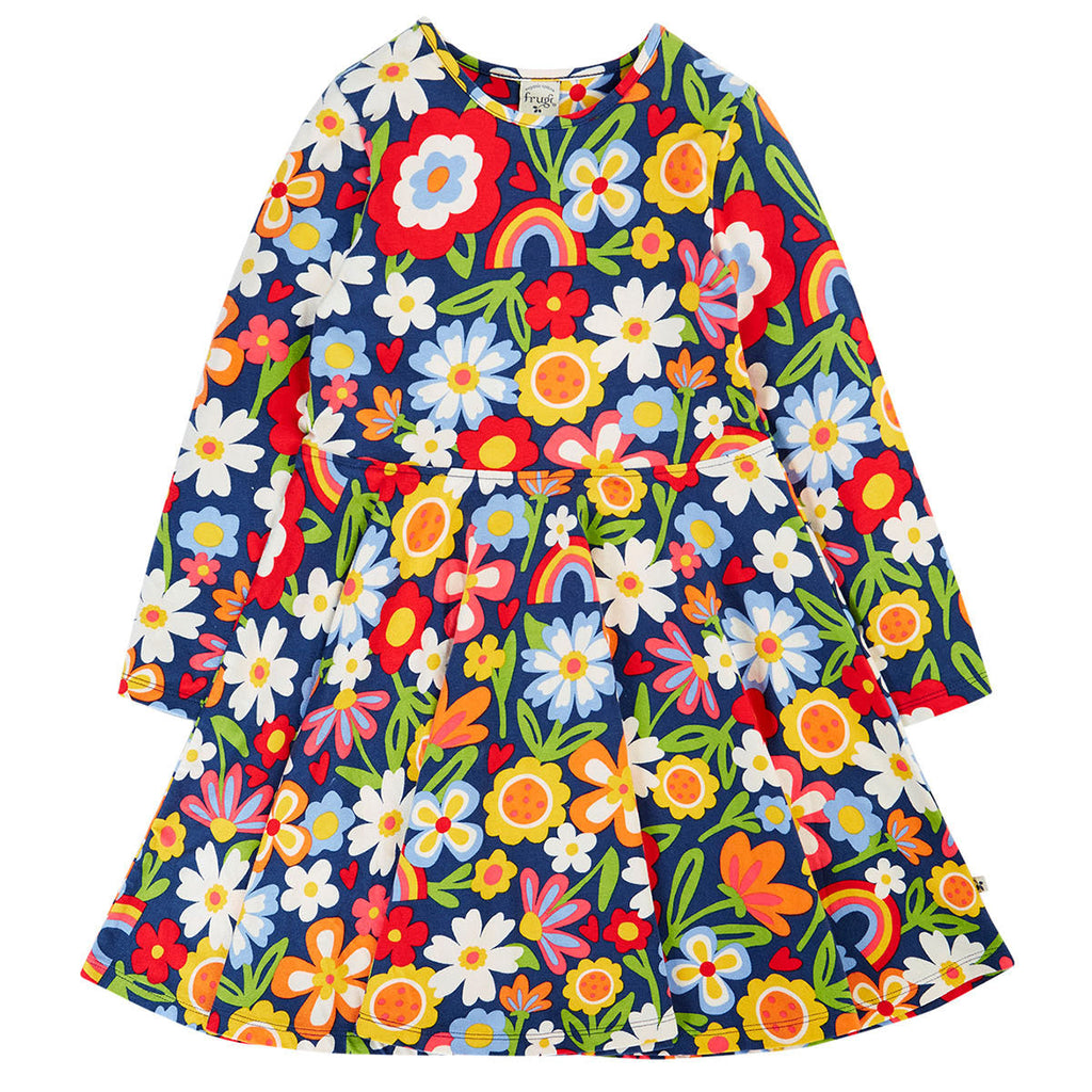 Organic Cotton Long Sleeve Skater Dress - Beautiful Bunch
