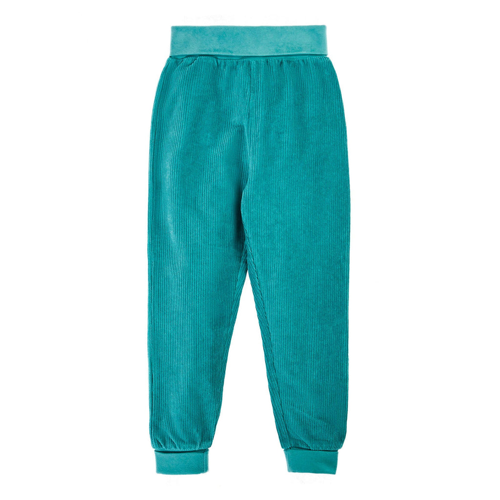 Organic Cotton Corduroy Pants- Teal