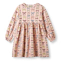 Organic Cotton Long Sleeve Dress - Bows
