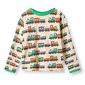 Organic Cotton Long Sleeve T-Shirt - Trains