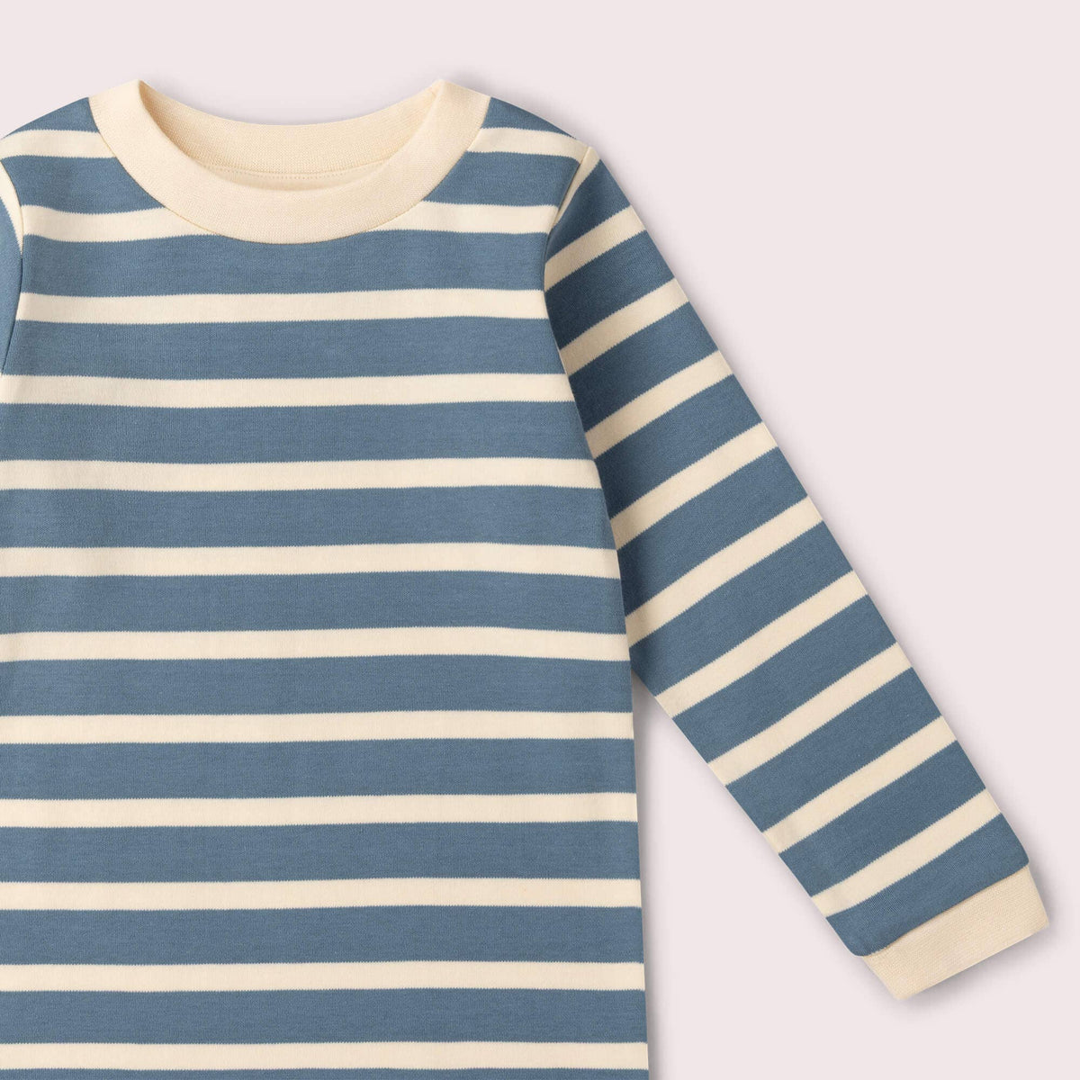 Organic Cotton Long Sleeve T-Shirt - Blue, Striped