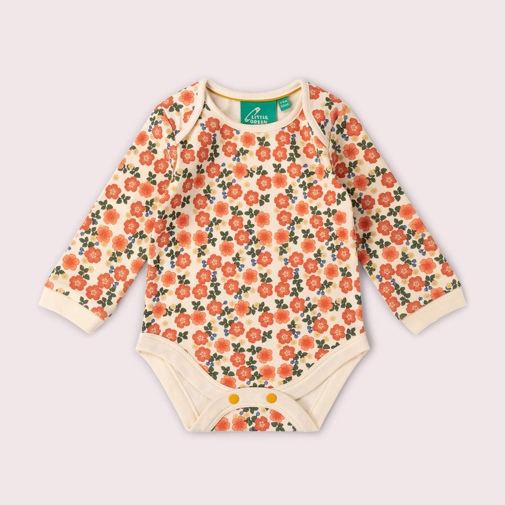 Organic Cotton Bodysuit 2 Pack - Pink, Petals
