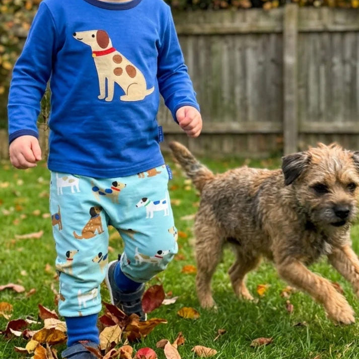 Organic Cotton Pants - Dog Print
