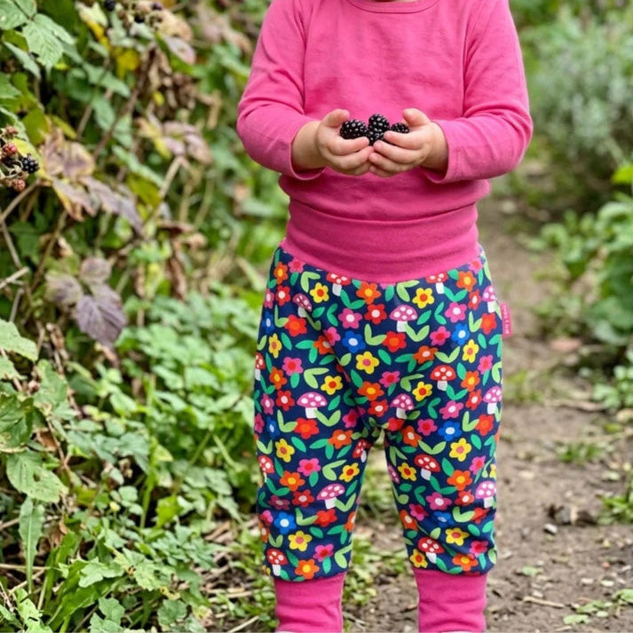 Organic Cotton Pants - Floral Print