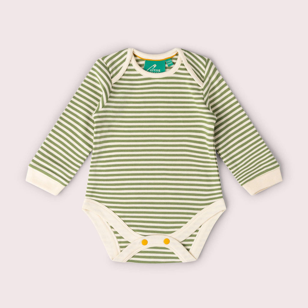 Organic Cotton Bodysuit 2 Pack - Olive Green, Ducks