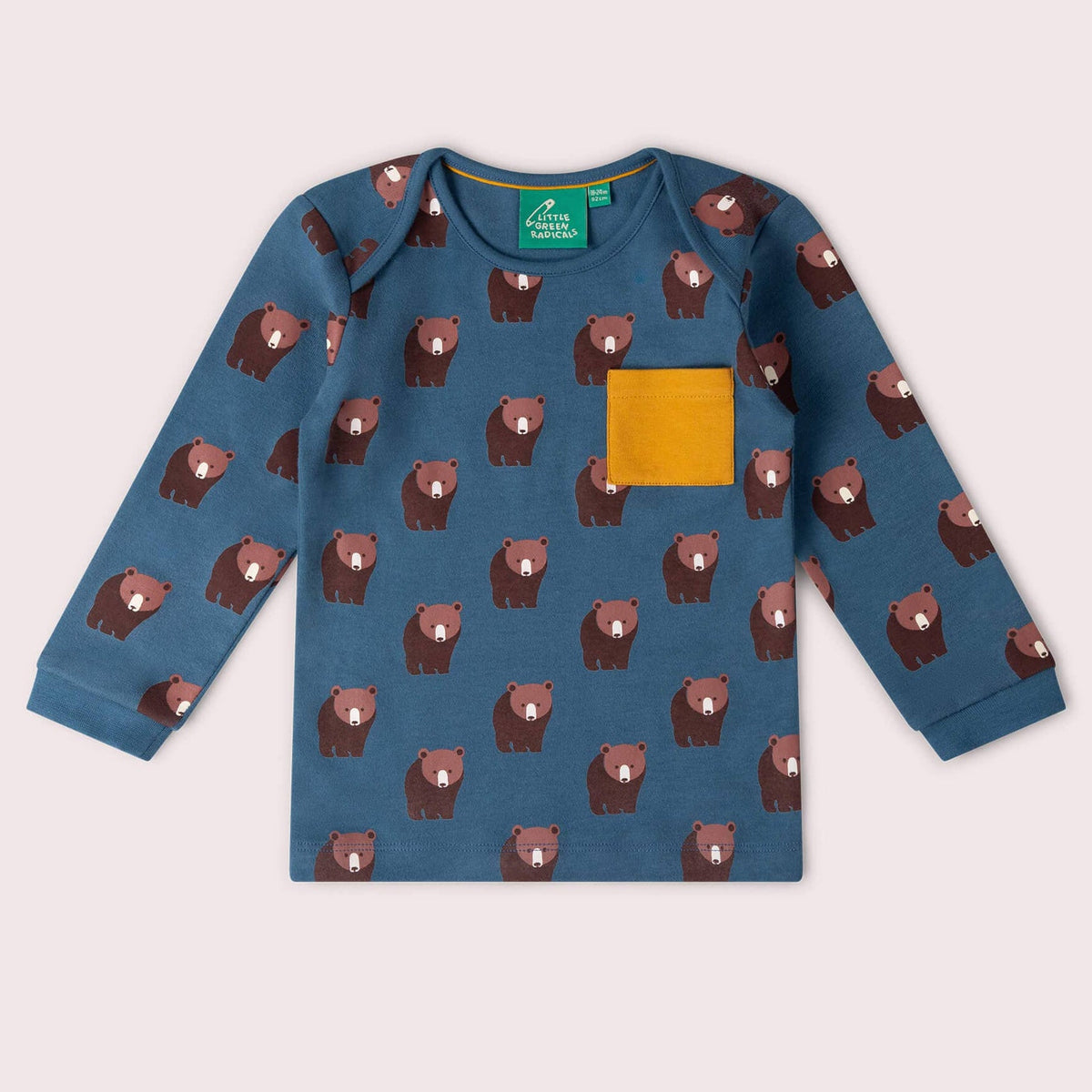 Organic Cotton T-Shirt & Jogger Playset - Blue, Bears